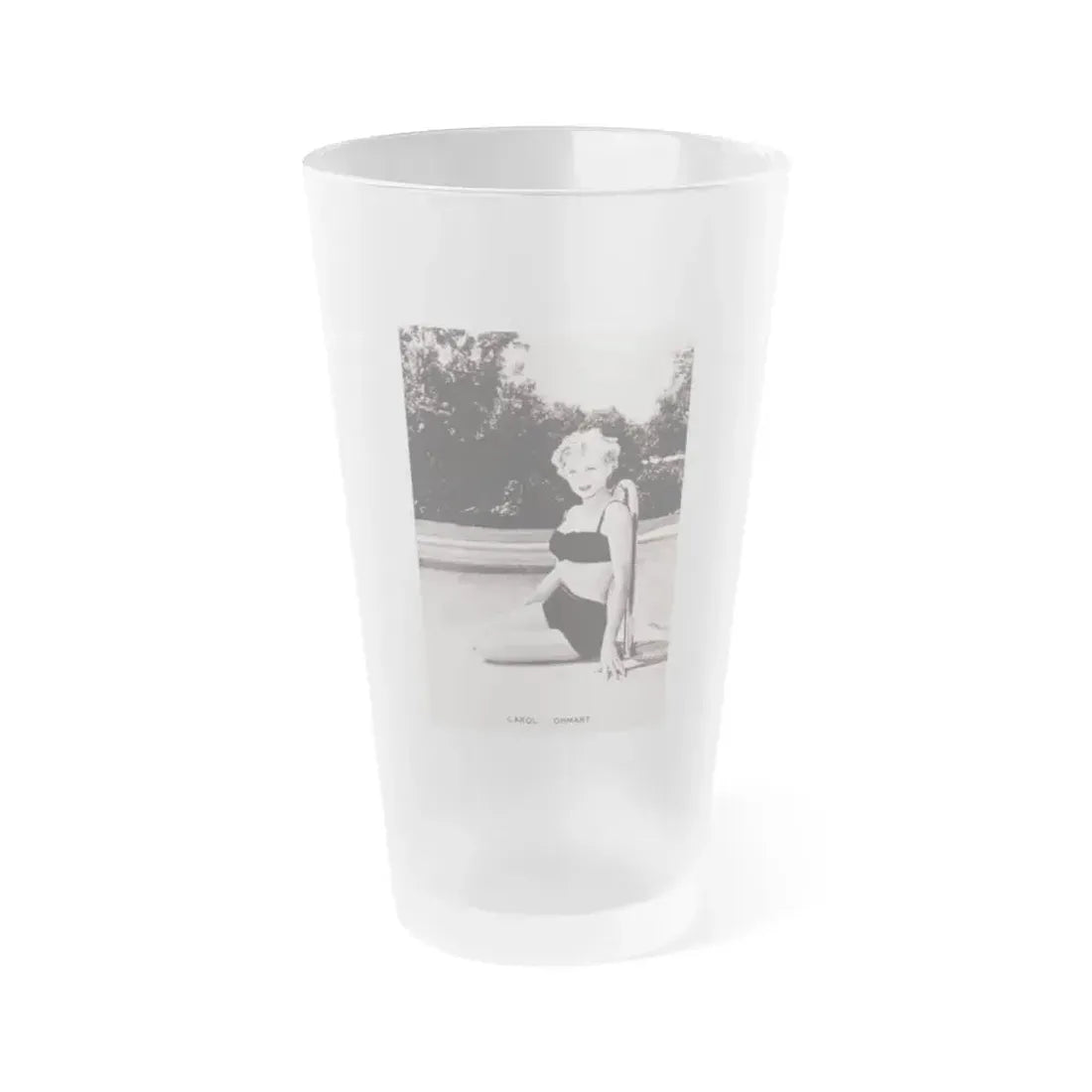 Carol Ohmart #68 (Vintage Female Icon) Frosted Pint Glass 16oz 16oz Frosted - Go Mug Yourself
