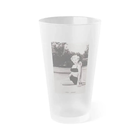 Carol Ohmart #68 (Vintage Female Icon) Frosted Pint Glass 16oz 16oz Frosted - Go Mug Yourself