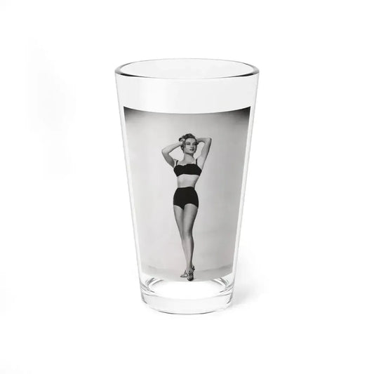 Carol Ohmart #73 - Vintage B&W 8x10 Pin-Up Photo from 6-28-56 (Vintage Female Icon) Pint Glass 16oz 16oz - Go Mug Yourself