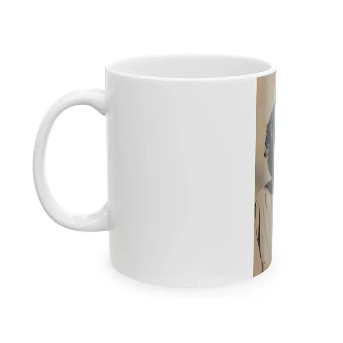 Carol Ohmart #78 - Pages 1 of 2 Photo 1 cropped from Famous MODELS Mag. March-April '51 (Vintage Female Icon) White Coffee Mug - Go Mug Yourself