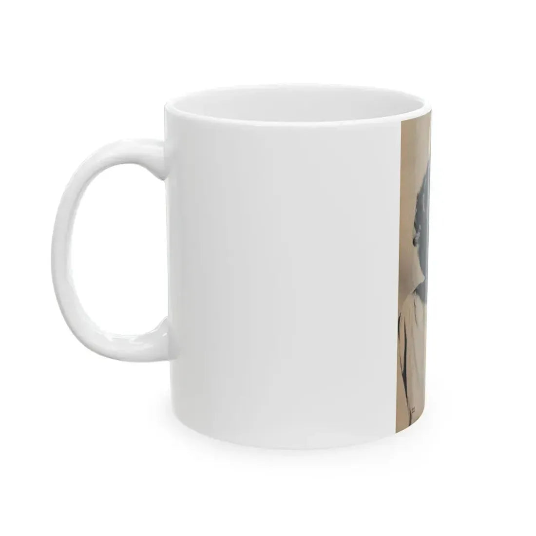 Carol Ohmart #78 - Pages 1 of 2 Photo 1 cropped from Famous MODELS Mag. March-April '51 (Vintage Female Icon) White Coffee Mug - Go Mug Yourself