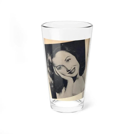 Carol Ohmart #79 - Pages 2 of 2 Photo 1 cropped from Famous MODELS Mag. March-April '51 (Vintage Female Icon) Pint Glass 16oz 16oz - Go Mug Yourself