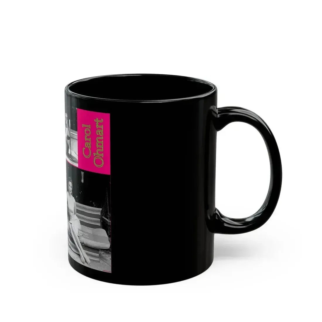 Carol Ohmart #81 (Vintage Female Icon) Black Coffee Mug - Go Mug Yourself