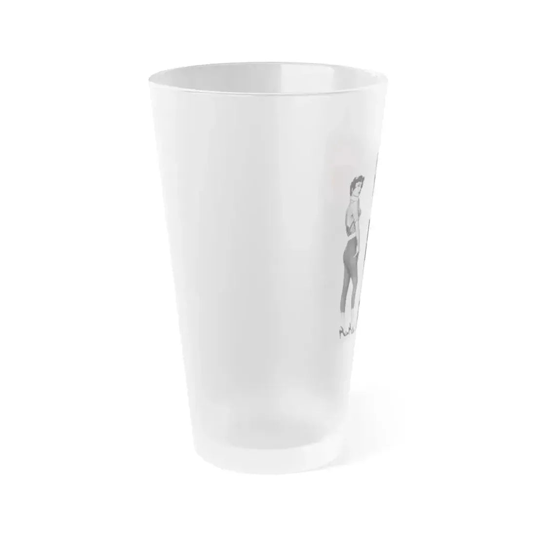 Carol Ohmart #81 (Vintage Female Icon) Frosted Pint Glass 16oz - Go Mug Yourself