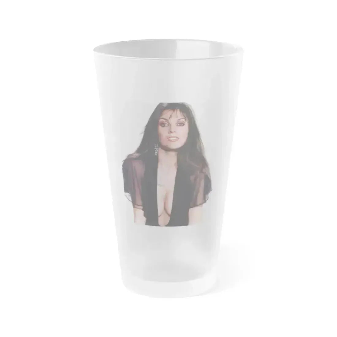 Caroline Munro #191 (Vintage Female Icon) Frosted Pint Glass 16oz 16oz Frosted - Go Mug Yourself