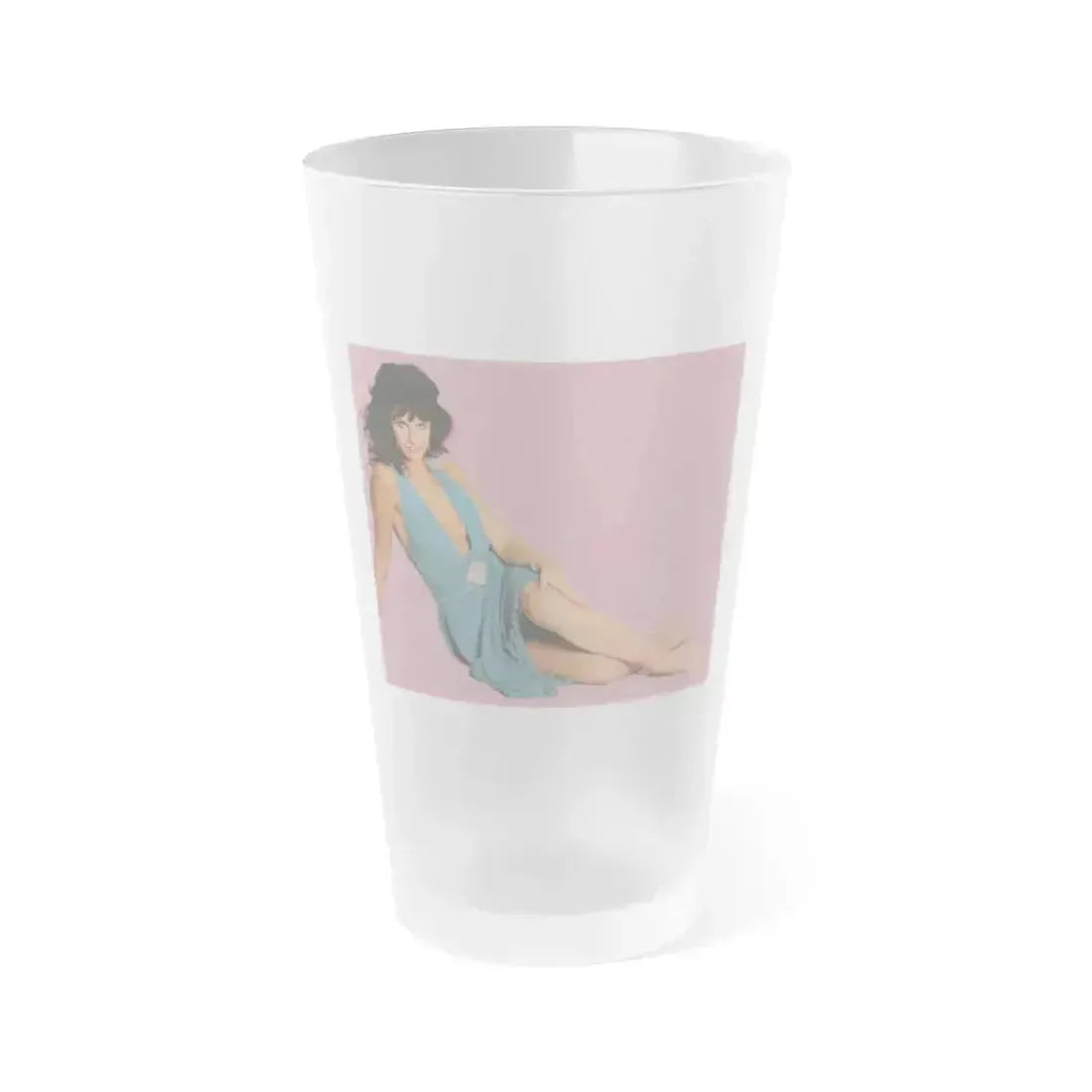Caroline Munro #223 (Vintage Female Icon) Frosted Pint Glass 16oz 16oz Frosted - Go Mug Yourself
