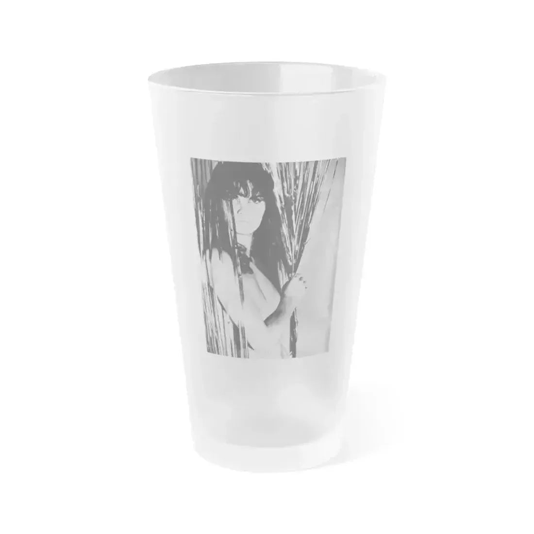 Caroline Munro #254 (Vintage Female Icon) Frosted Pint Glass 16oz 16oz Frosted - Go Mug Yourself