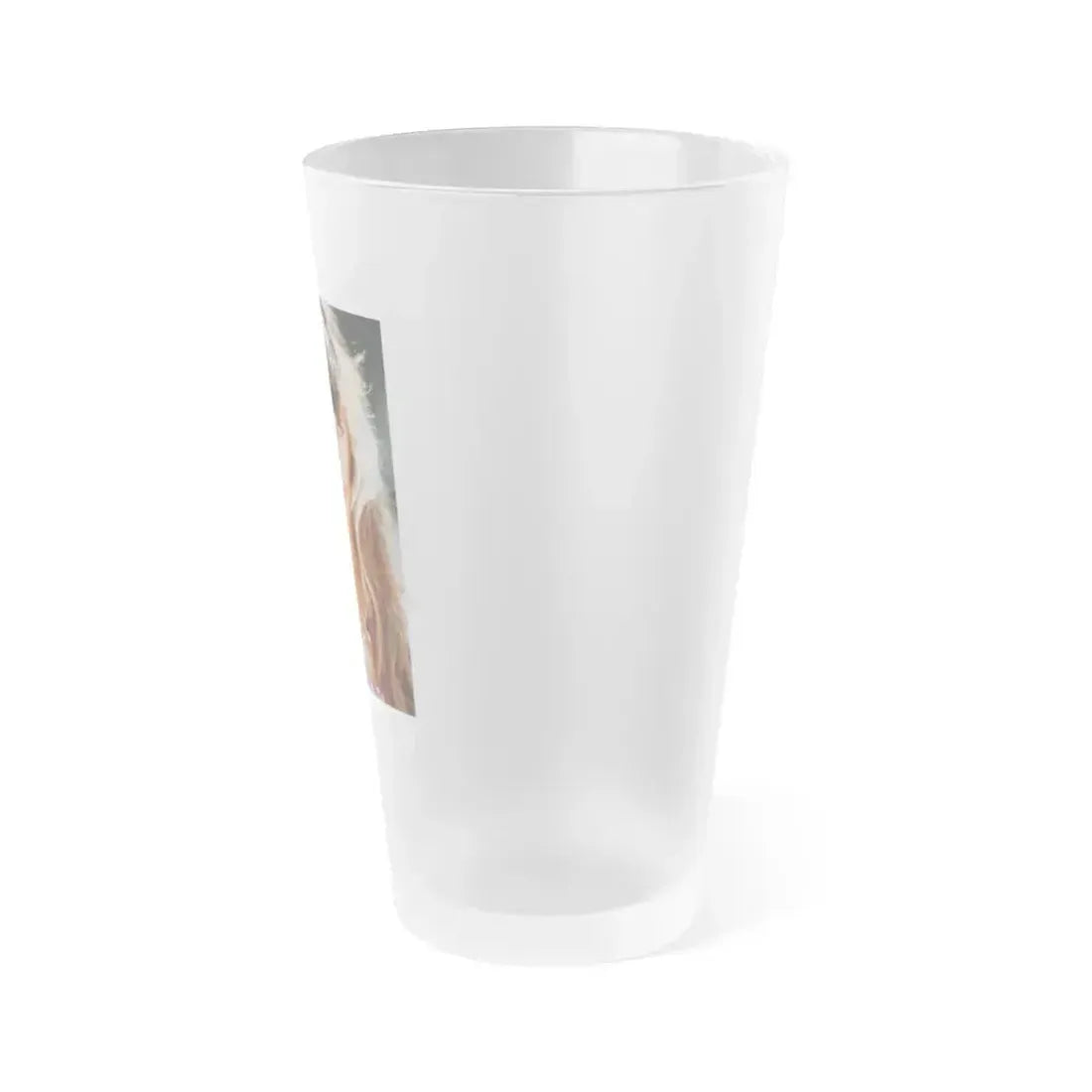 Caroline Munro #318 (Vintage Female Icon) Frosted Pint Glass 16oz - Go Mug Yourself