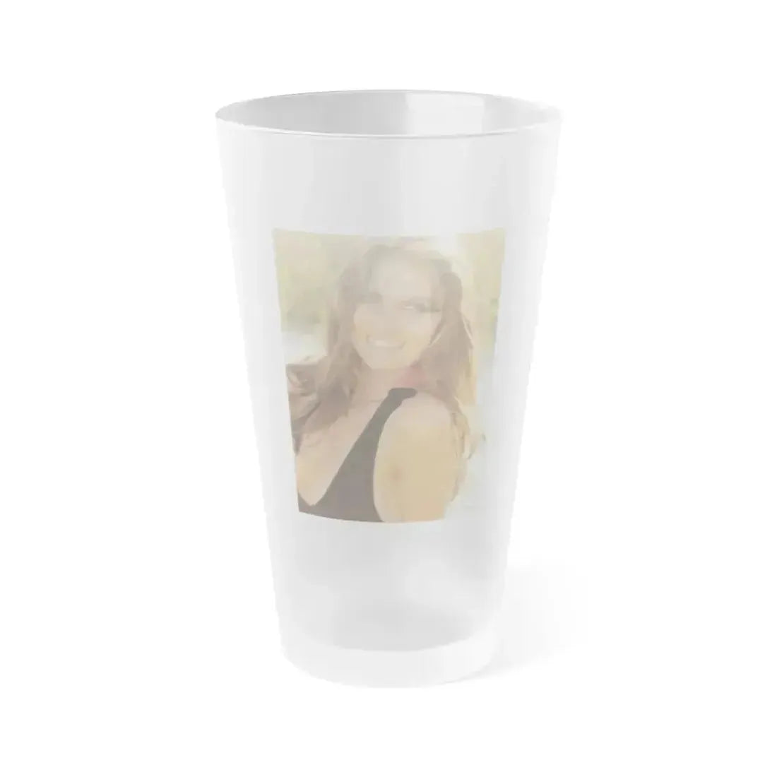 Caroline Munro #348 (Vintage Female Icon) Frosted Pint Glass 16oz 16oz Frosted - Go Mug Yourself