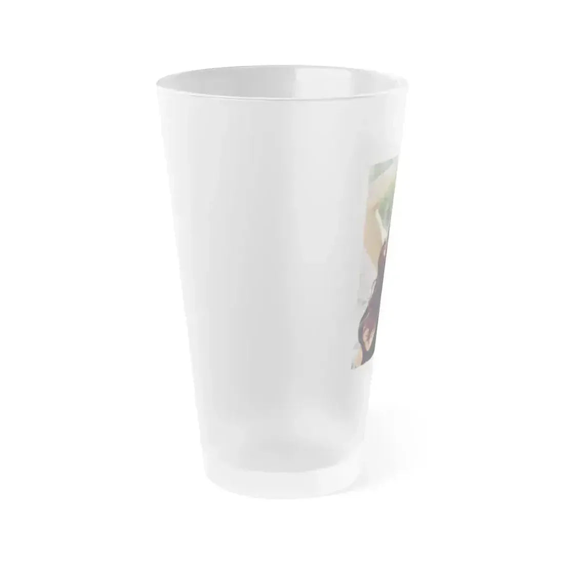 Caroline Munro #349 (Vintage Female Icon) Frosted Pint Glass 16oz - Go Mug Yourself