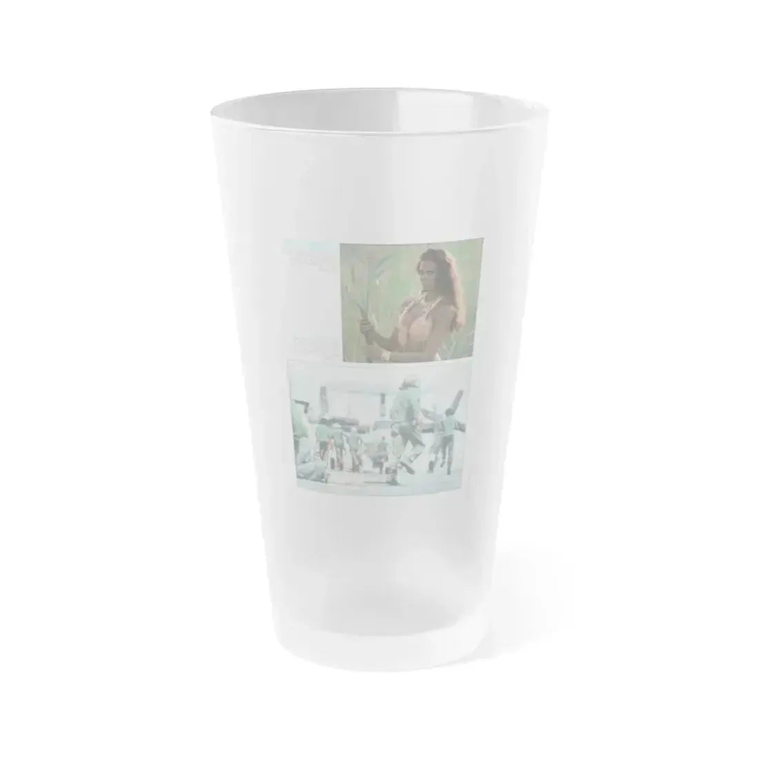 Caroline Munro #366 - Starbust Mag. #24 August '80 (Vintage Female Icon) Frosted Pint Glass 16oz 16oz Frosted - Go Mug Yourself