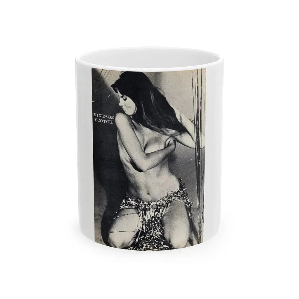 Caroline Munro #40 (Vintage Female Icon) White Coffee Mug 11oz - Go Mug Yourself