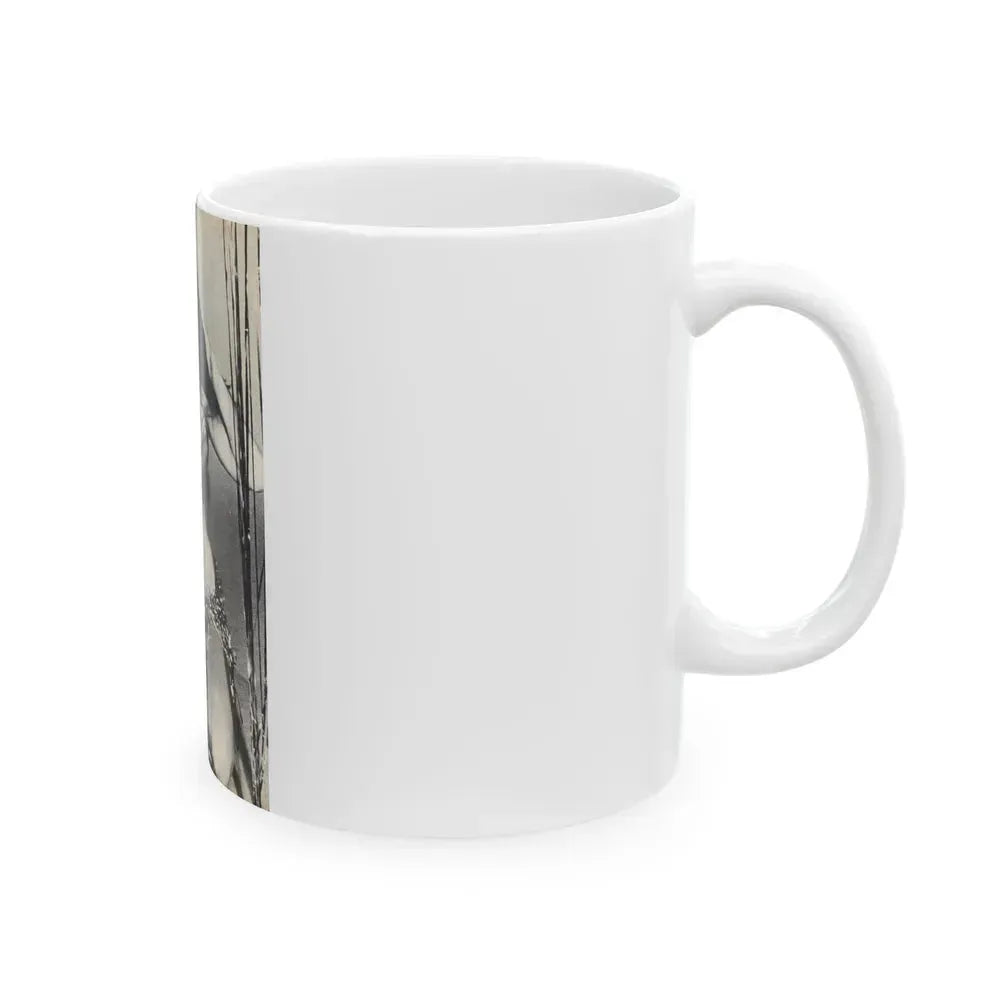 Caroline Munro #40 (Vintage Female Icon) White Coffee Mug - Go Mug Yourself