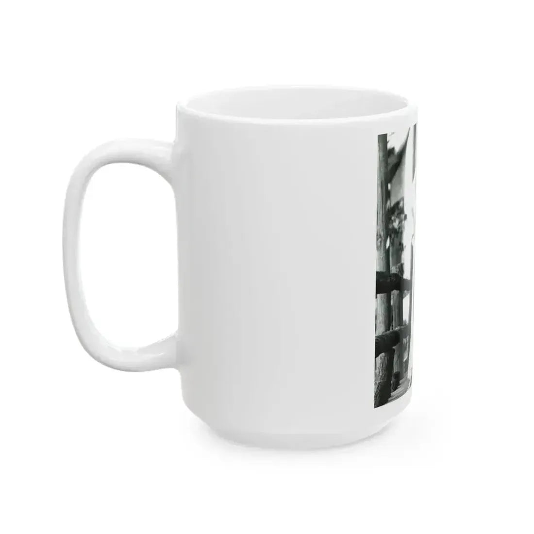 Caroline Munro #408 - 8x10 B&W Full Body in 2-Piece Bikini Photo Re-Strike from 1977 (Vintage Female Icon) White Coffee Mug - Go Mug Yourself