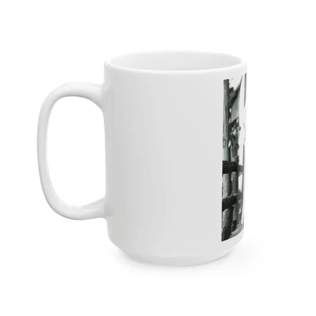 Caroline Munro #408 - 8x10 B&W Full Body in 2-Piece Bikini Photo Re-Strike from 1977 (Vintage Female Icon) White Coffee Mug - Go Mug Yourself