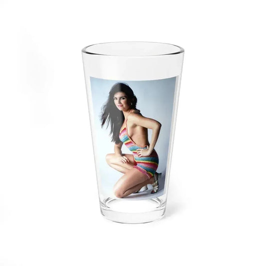 Caroline Munro #53 - 8x10 Color Full Body Glamour Photo Re-Strike from 70's (Vintage Female Icon) Pint Glass 16oz 16oz - Go Mug Yourself