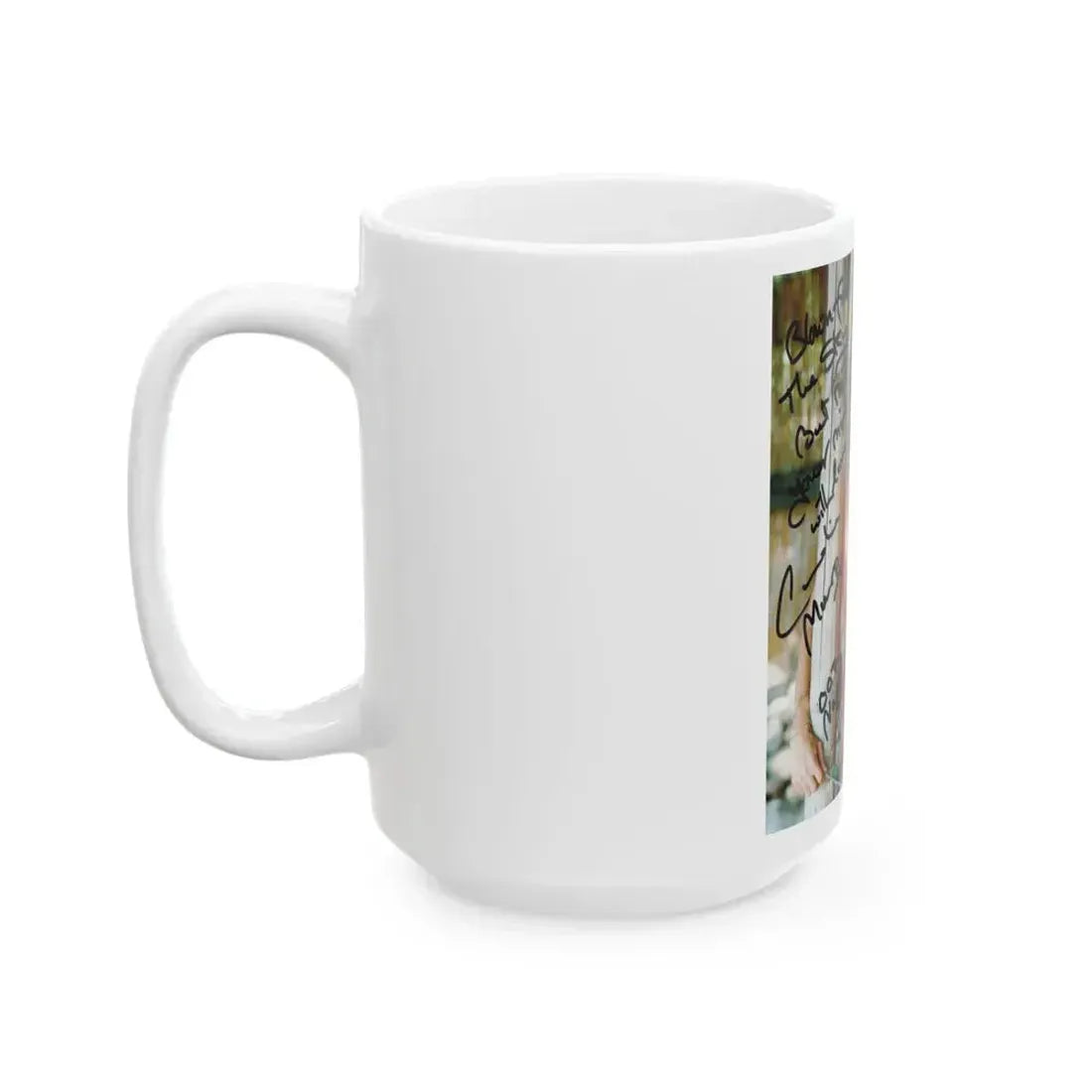 Caroline Munro #66 (Vintage Female Icon) White Coffee Mug - Go Mug Yourself