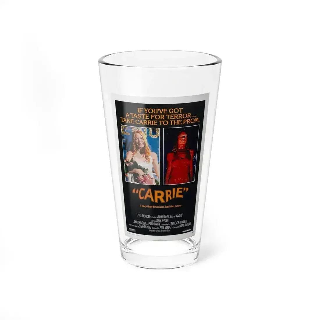 CARRIE 1976 Movie Poster - Pint Glass 16oz 16oz - Go Mug Yourself