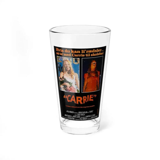 CARRIE (DANISH) 1976 Movie Poster - Pint Glass 16oz 16oz - Go Mug Yourself