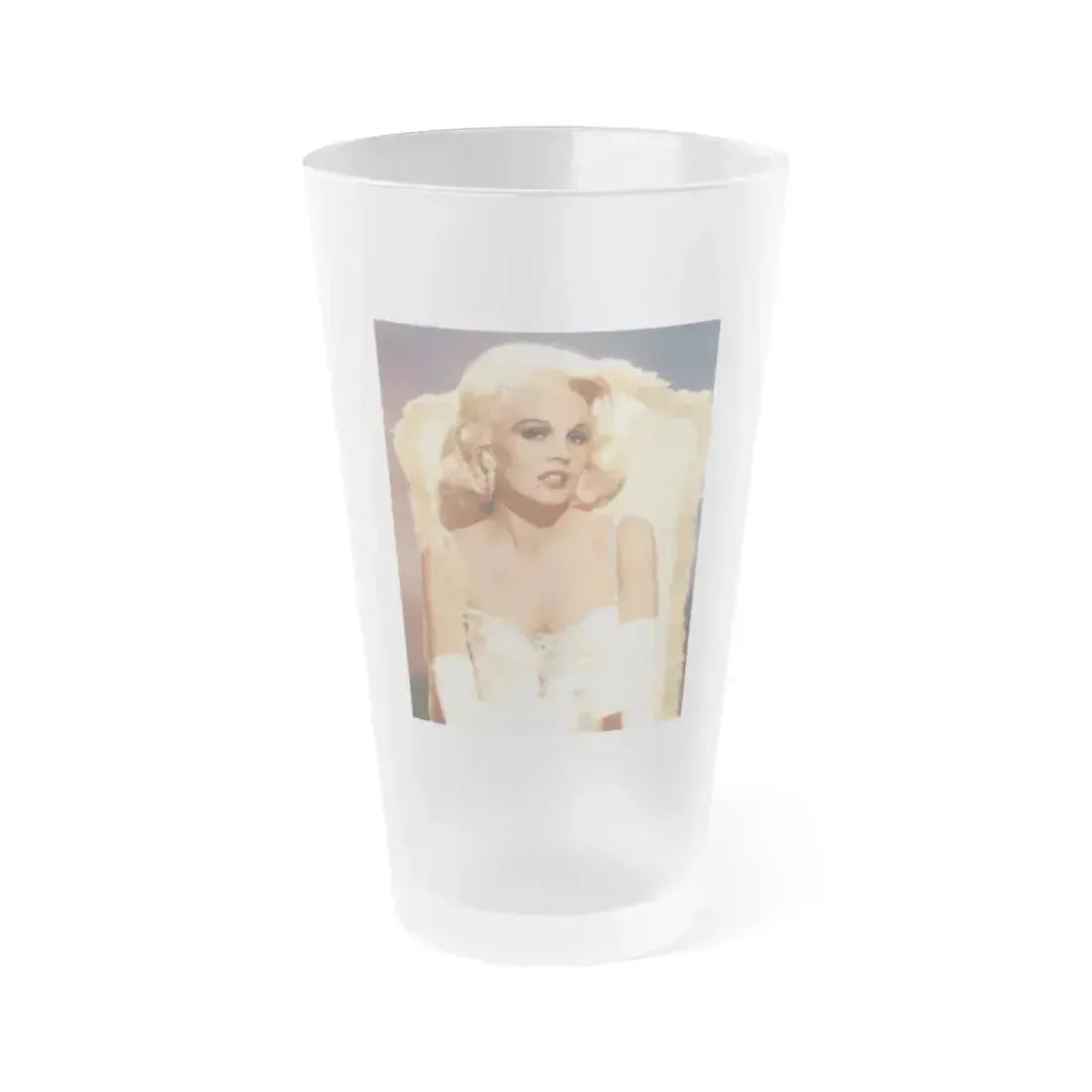 Carroll Baker #14 (Vintage Female Icon) Frosted Pint Glass 16oz 16oz Frosted - Go Mug Yourself