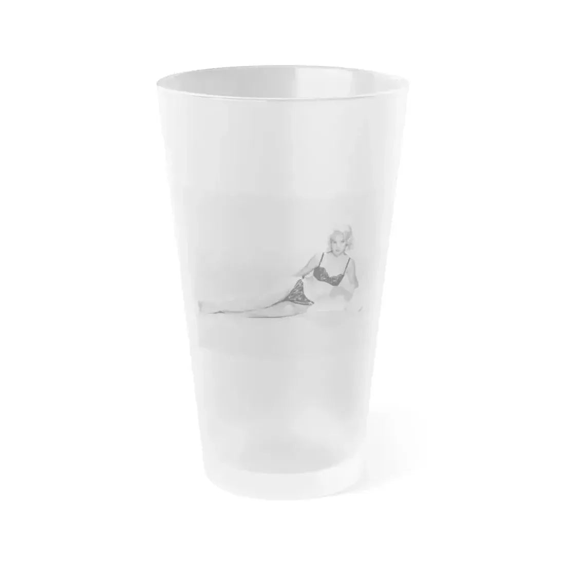 Carroll Baker #23 (Vintage Female Icon) Frosted Pint Glass 16oz 16oz Frosted - Go Mug Yourself