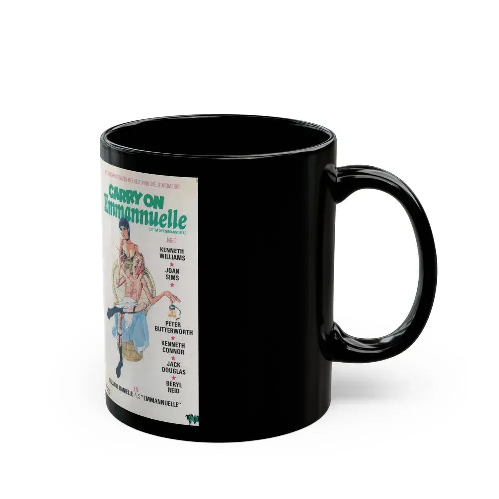 CARRY ON EMMANNUELLE (VHS COVER) - Black Coffee Mug - Go Mug Yourself
