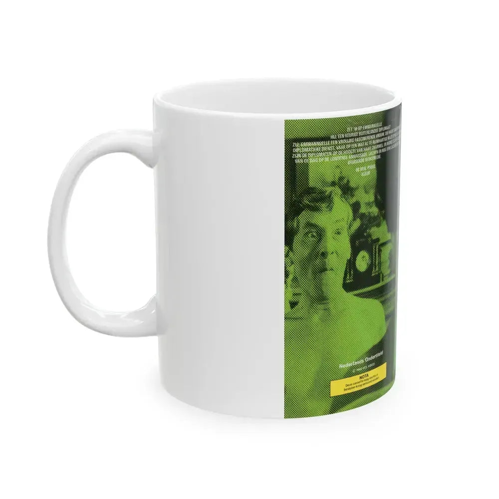 CARRY ON EMMANNUELLE (VHS COVER) - White Coffee Mug - Go Mug Yourself