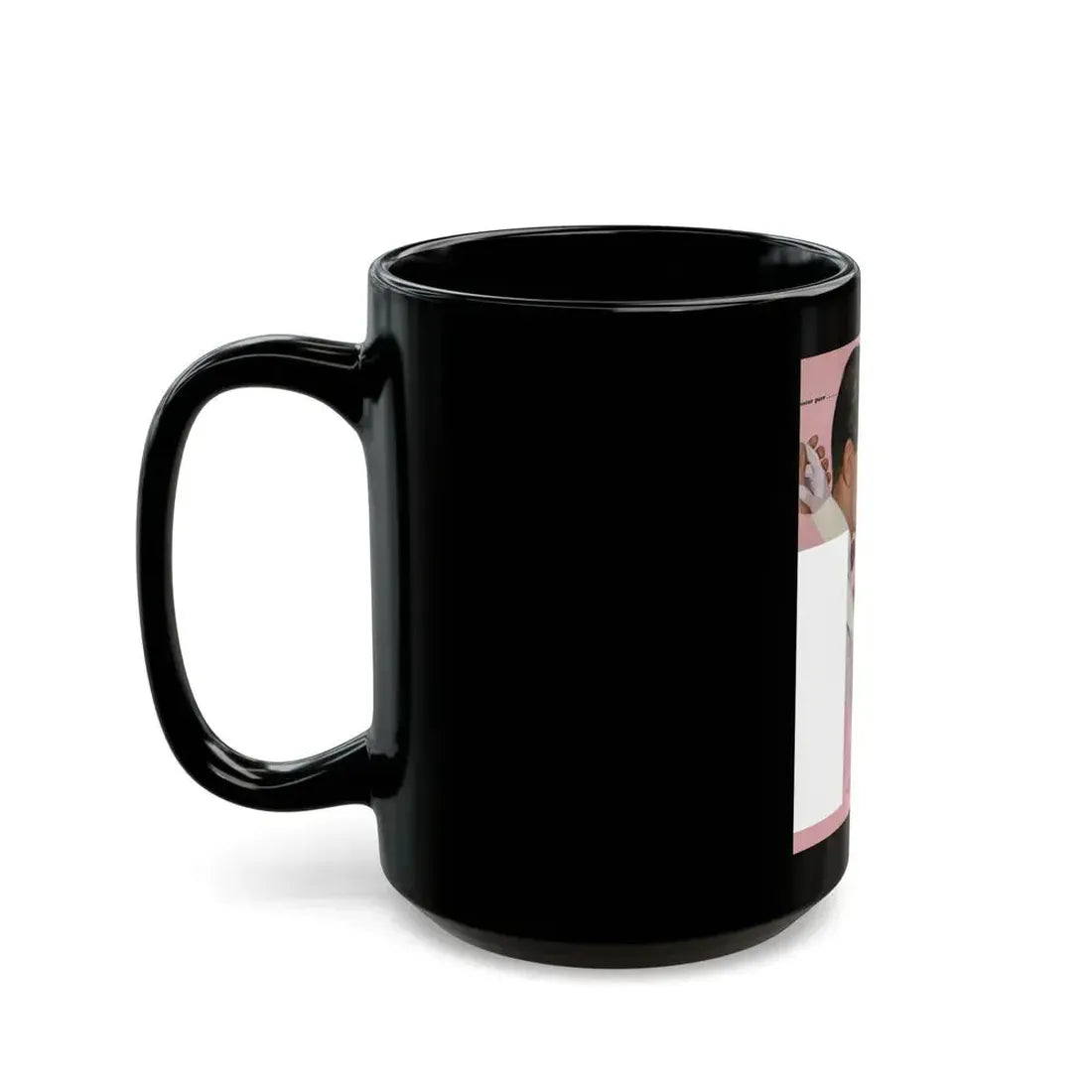 Carry-On Johnny, Ladies' Home Journal, September 1951 - Black Coffee Mug - Go Mug Yourself