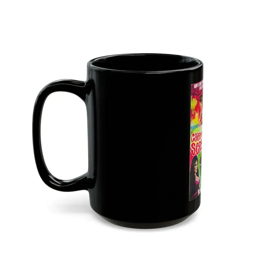 CARRY ON SCREAMING 1966 Movie Poster - Black Coffee Mug - Go Mug Yourself