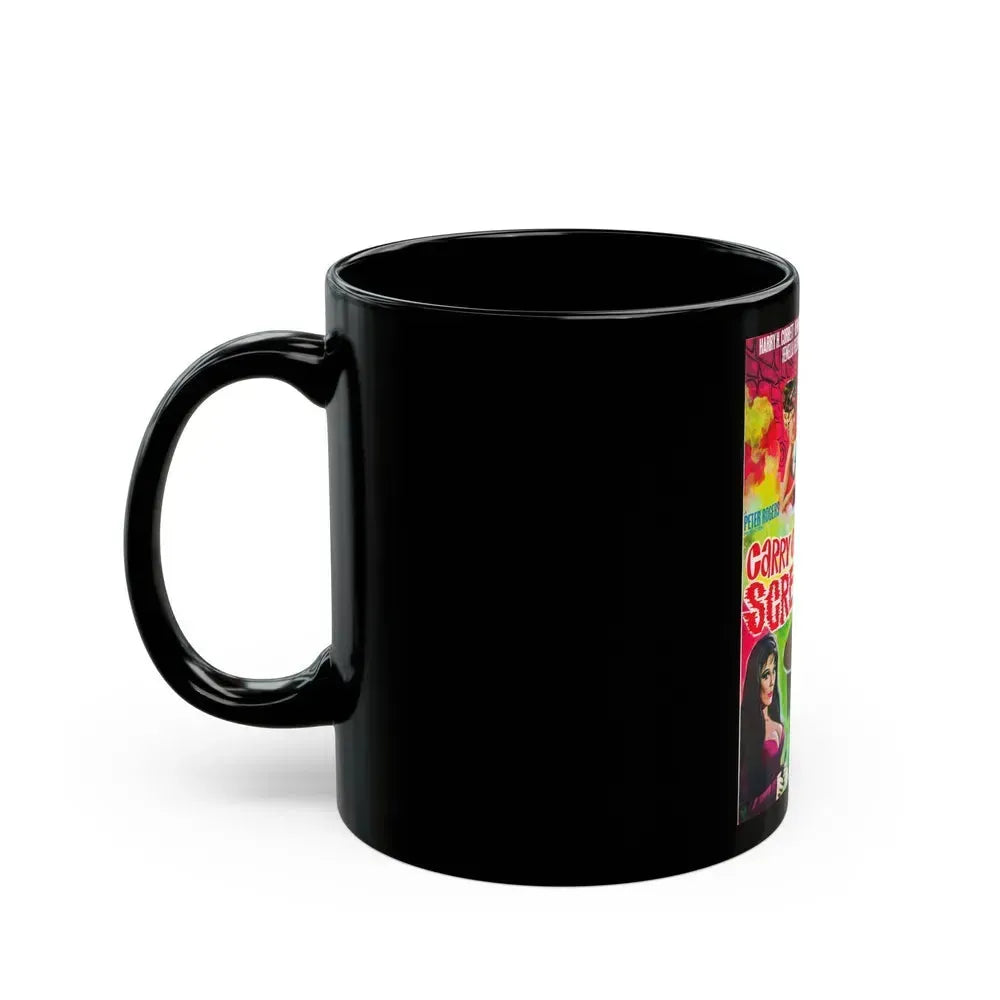 CARRY ON SCREAMING 1966 Movie Poster - Black Coffee Mug - Go Mug Yourself