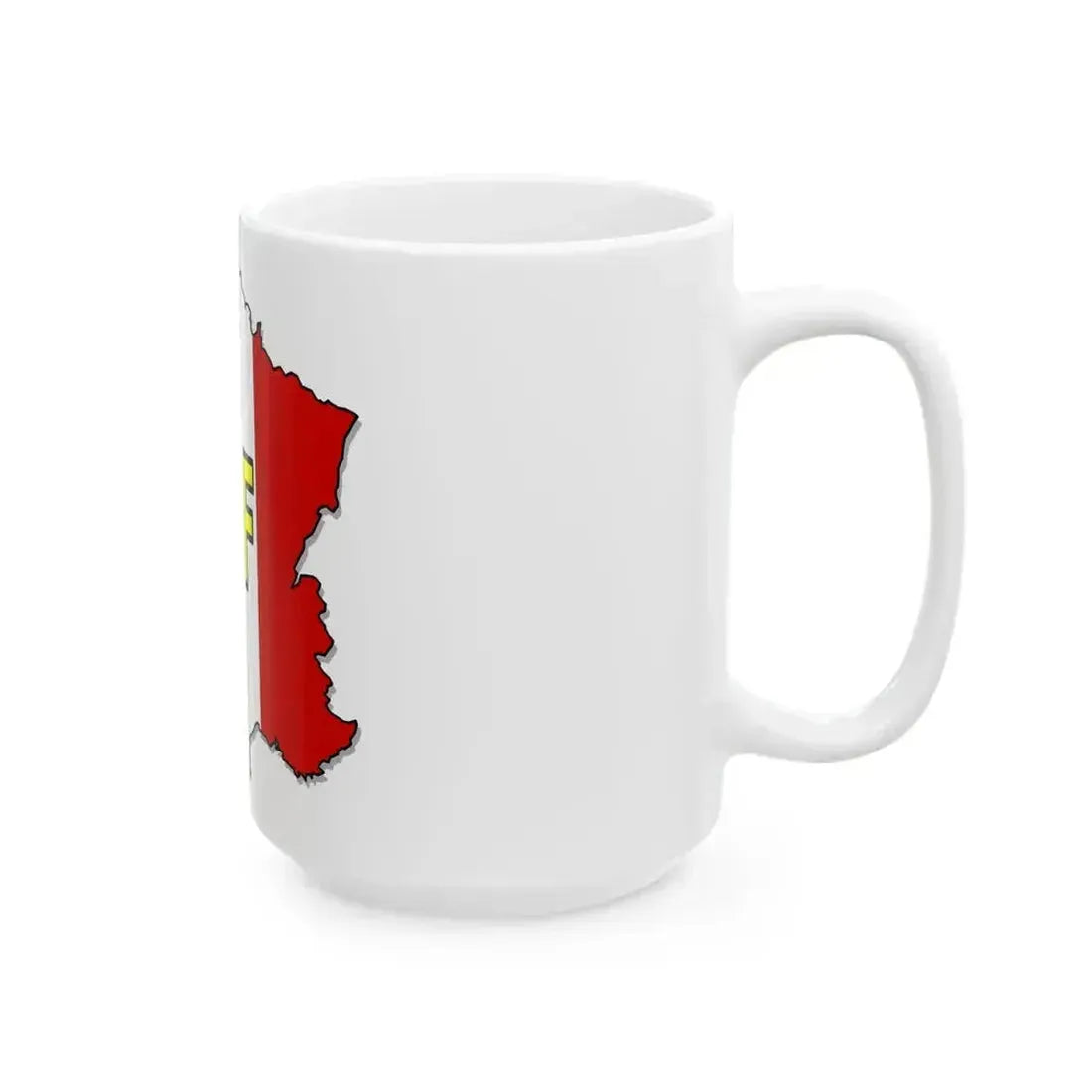 CARTE DRAPEAU FRANCE (France) White Coffee Mug - Go Mug Yourself