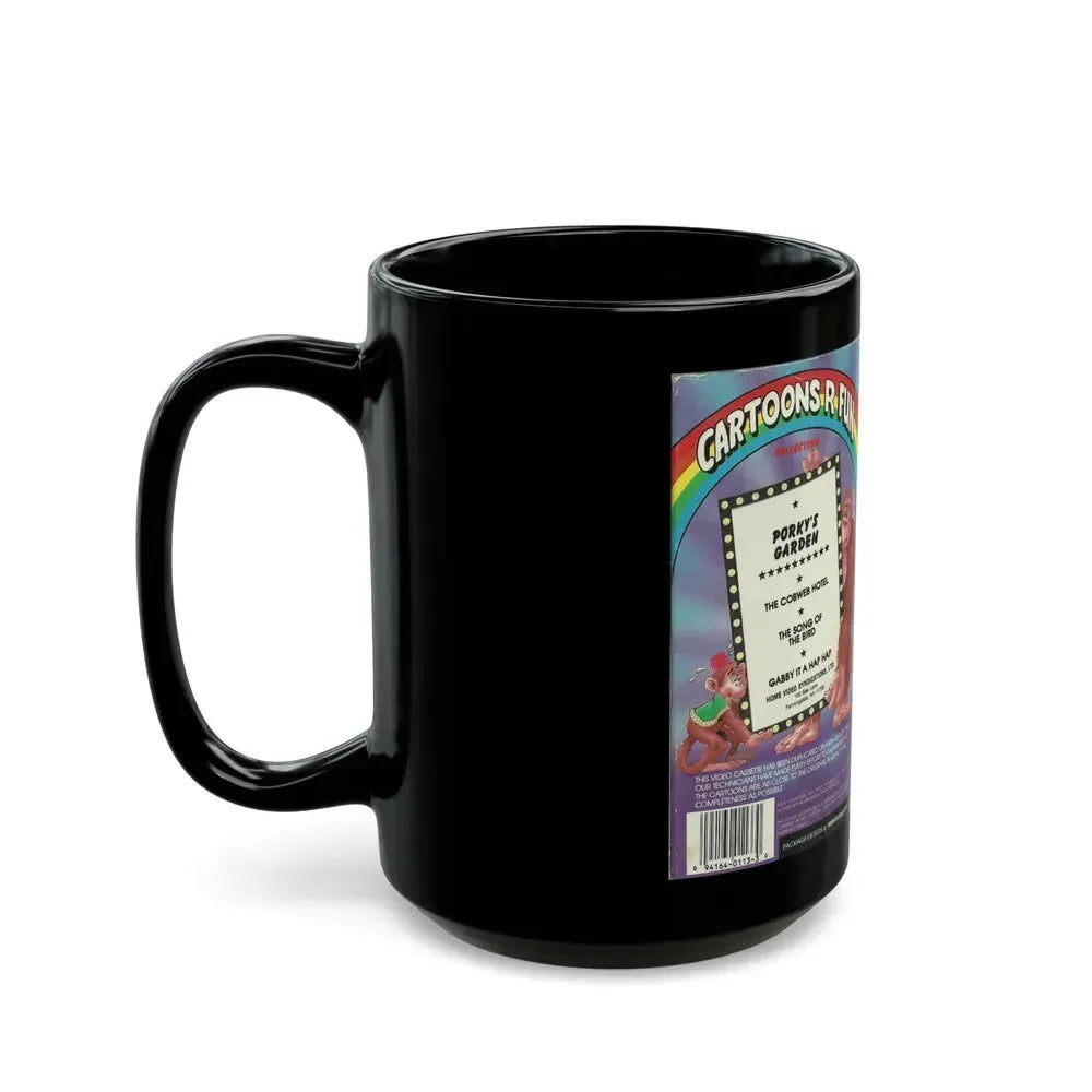 CARTOONS R FUN COLLECTION PORKYS GARDEN (VHS COVER) - Black Coffee Mug - Go Mug Yourself