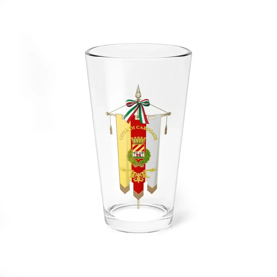 Carugate-Gonfalone (Italy) Pint Glass 16oz 16oz - Go Mug Yourself