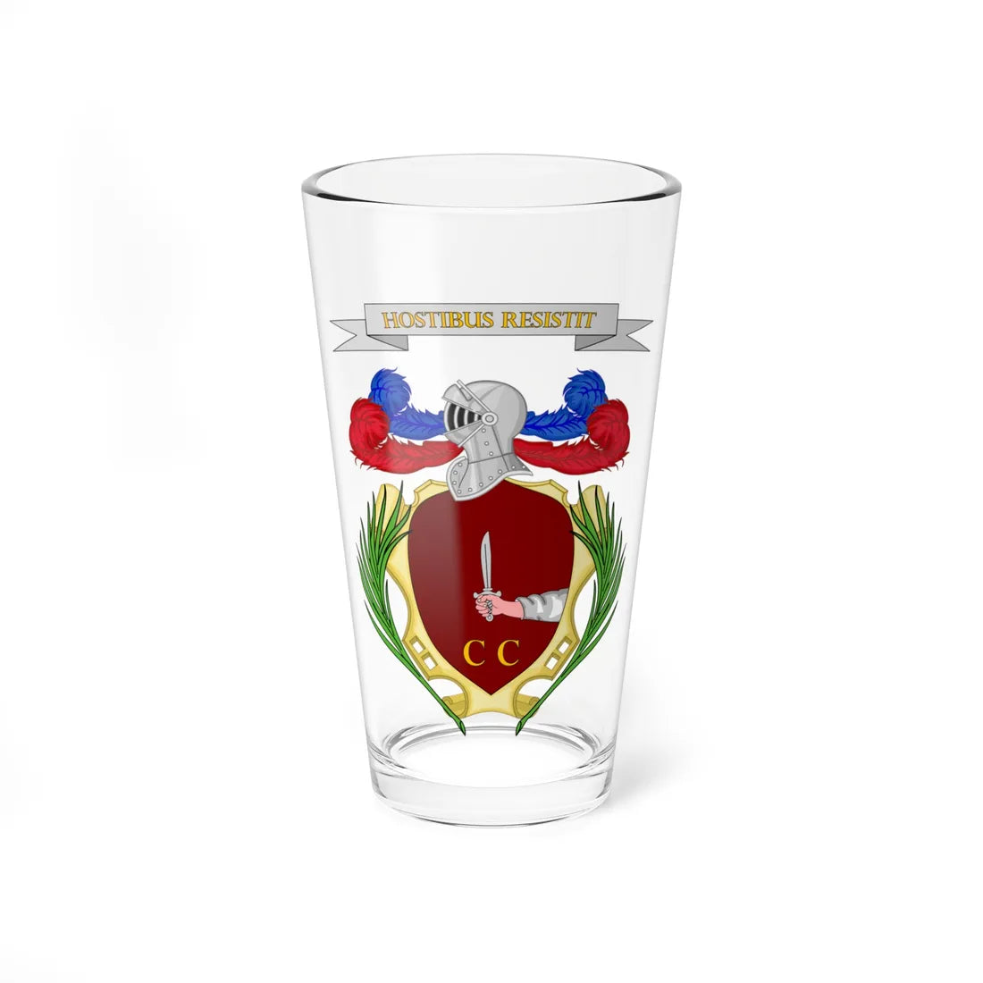 Casalgrasso-Stemma (Italy) (Coat of Arms) Pint Glass 16oz 16oz - Go Mug Yourself