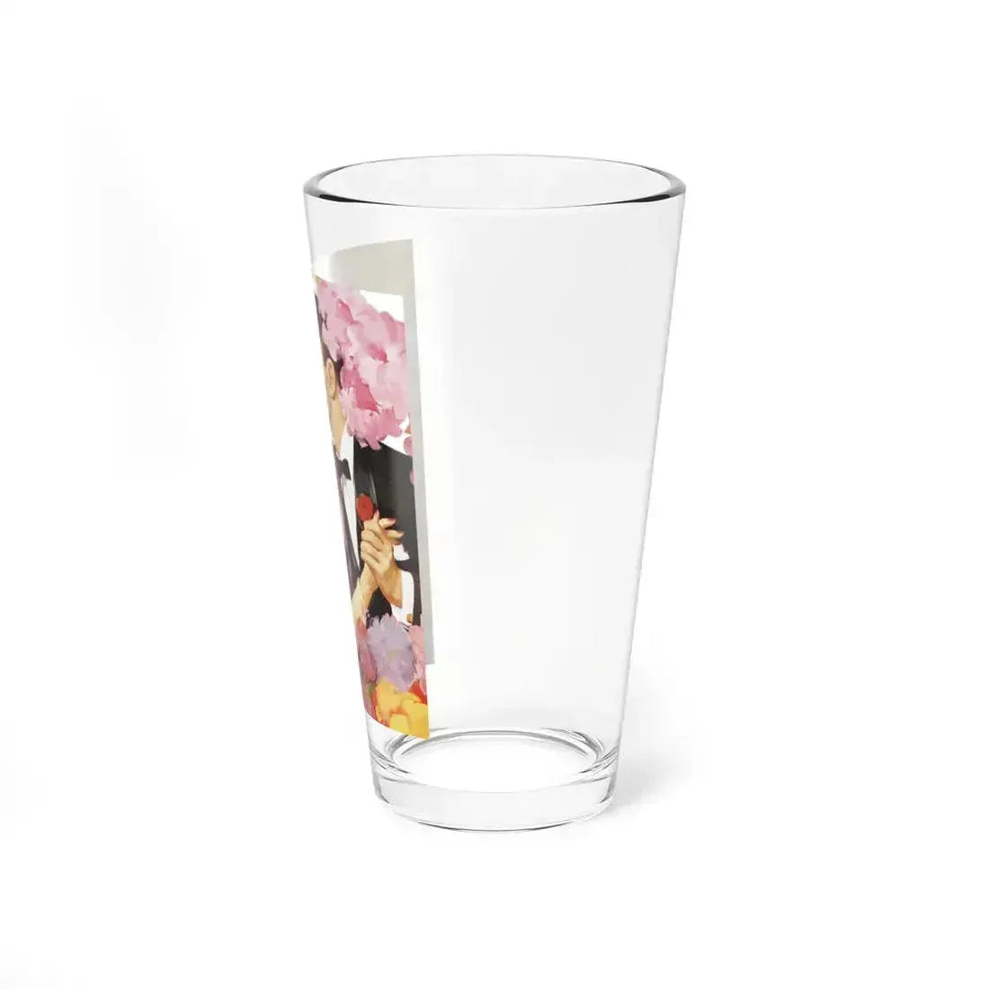 Cashmere Bouquet Soap ad, Cosmopolitan, August 1952_ detail (Magazine Illustration) Pint Glass 16oz - Go Mug Yourself