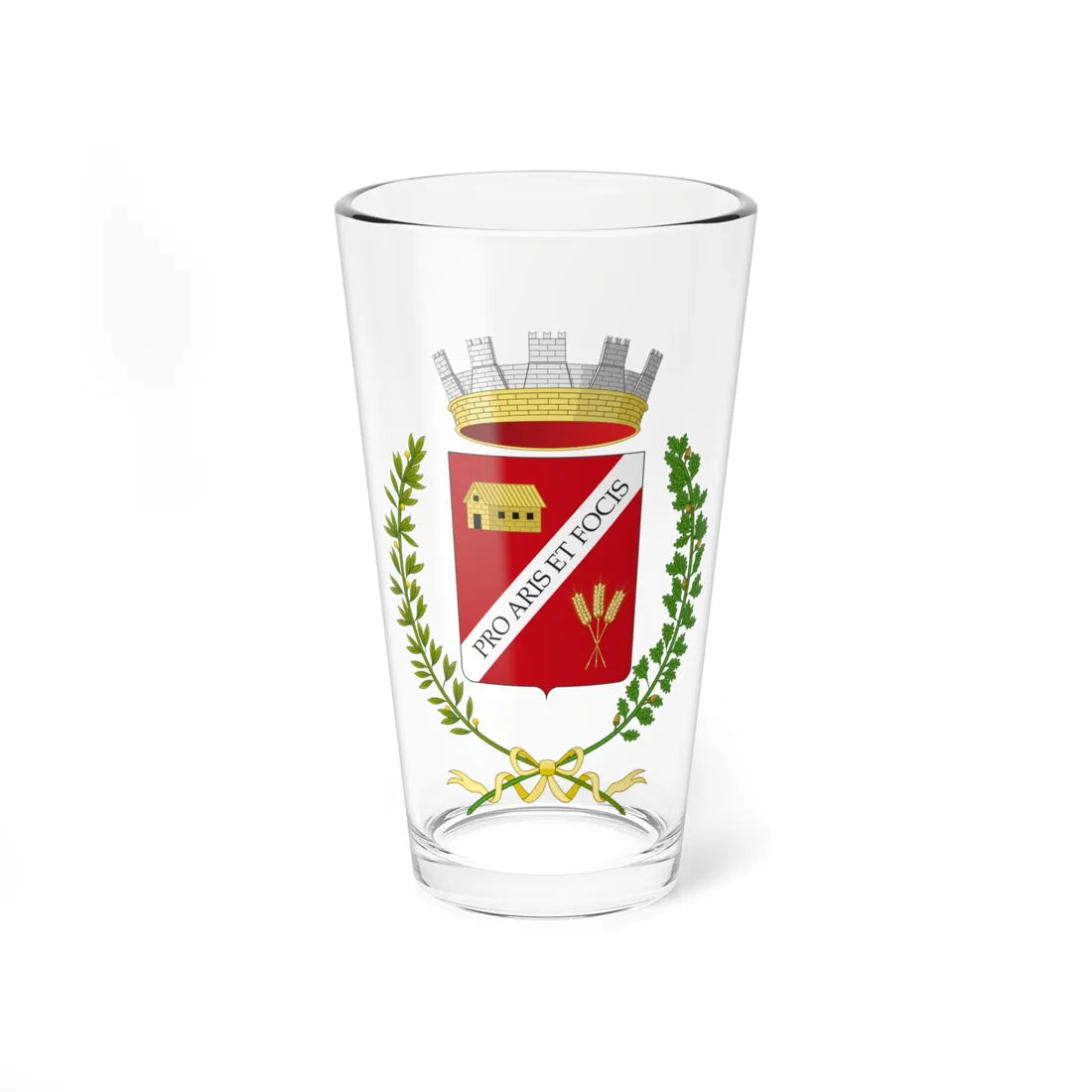 Casorzo-Stemma (Italy) (Coat of Arms) Pint Glass 16oz 16oz - Go Mug Yourself