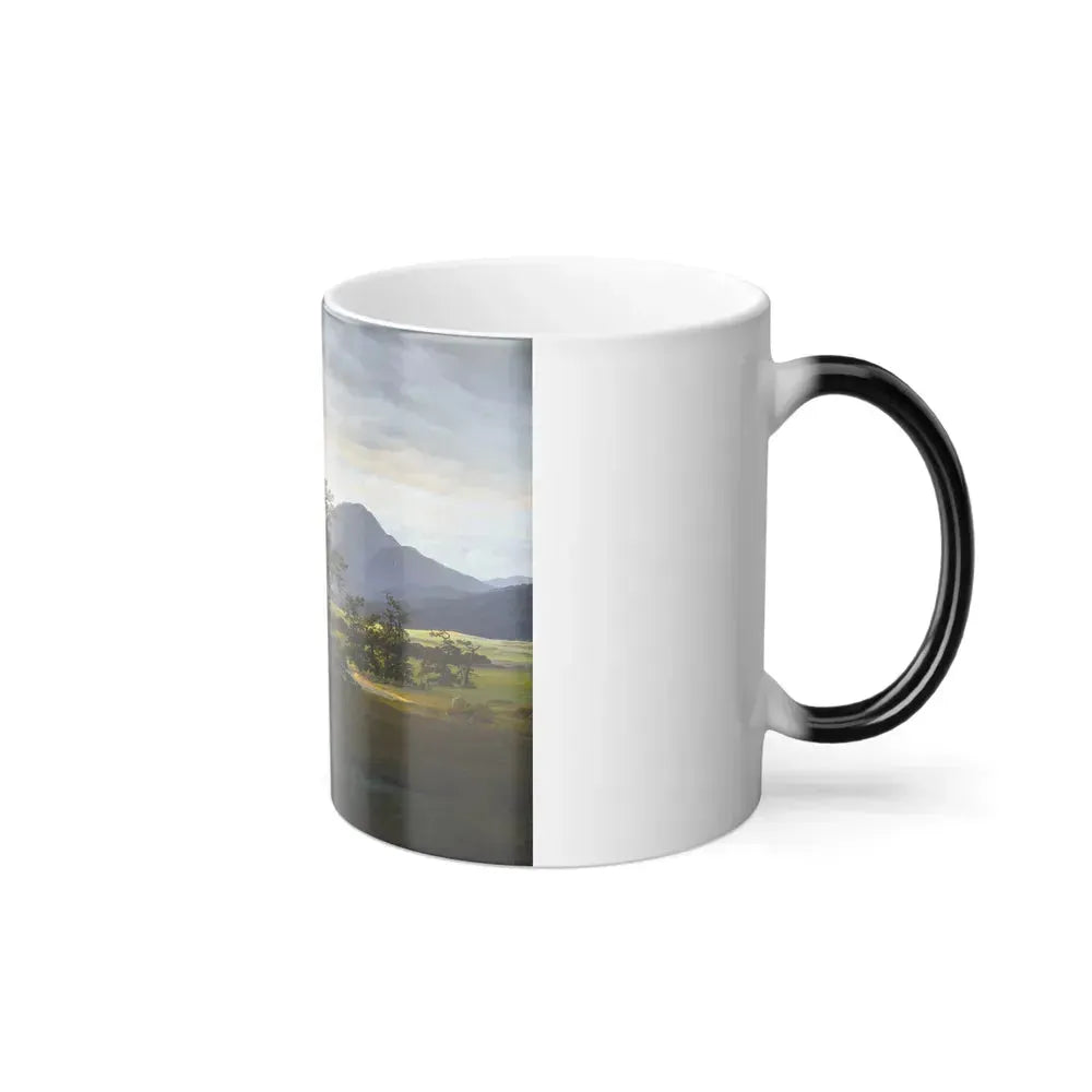 Caspar David Friedrich (1774-1840) Der einsame Baum - Oil on Canvas 1822 - Color Changing Mug 11oz - Go Mug Yourself