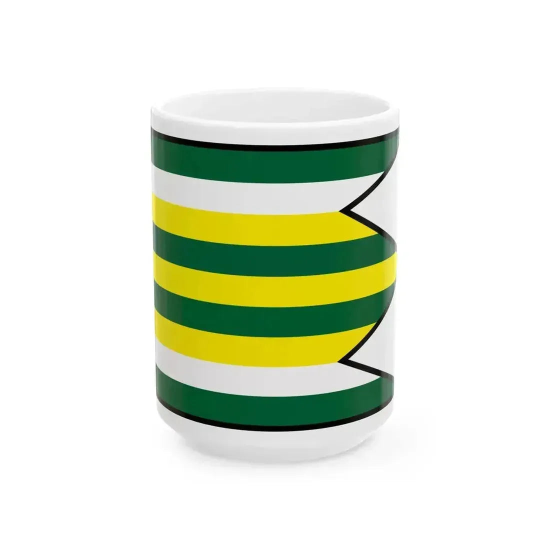 Castkov Senica Flag (Slovakia) White Coffee Mug 15oz - Go Mug Yourself