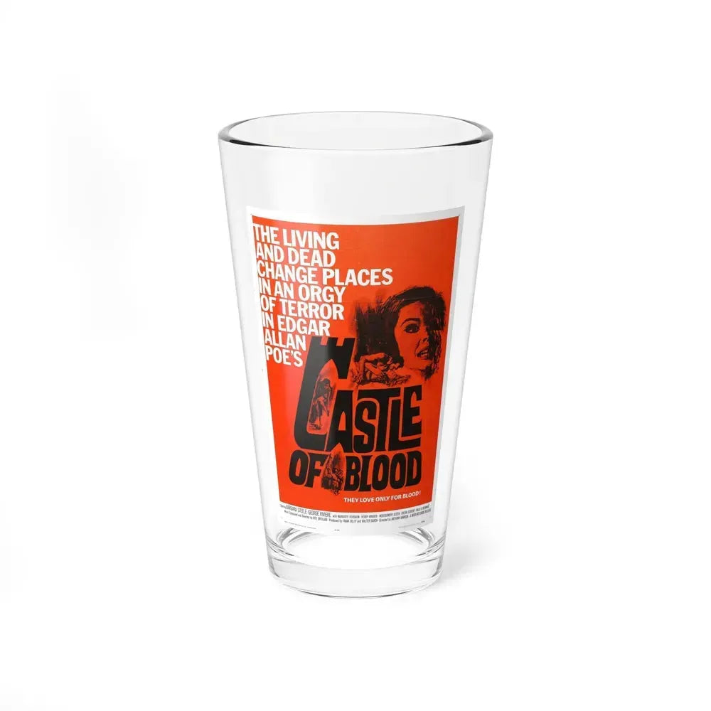 CASTLE OF BLOOD 1964 Movie Poster - Pint Glass 16oz 16oz - Go Mug Yourself