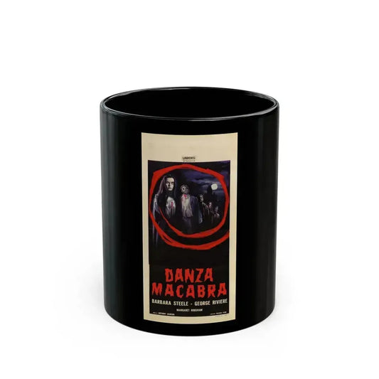 CASTLE OF BLOOD (ITALIAN) 1964 Movie Poster - Black Coffee Mug 11oz - Go Mug Yourself