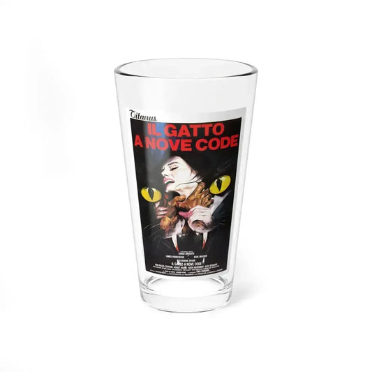 CAT O'NINE TAILS 1971 Movie Poster - Pint Glass 16oz 16oz - Go Mug Yourself