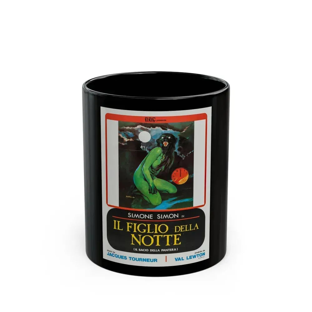 CAT PEOPLE (ITALIAN) 1942 Movie Poster - Black Coffee Mug 11oz - Go Mug Yourself