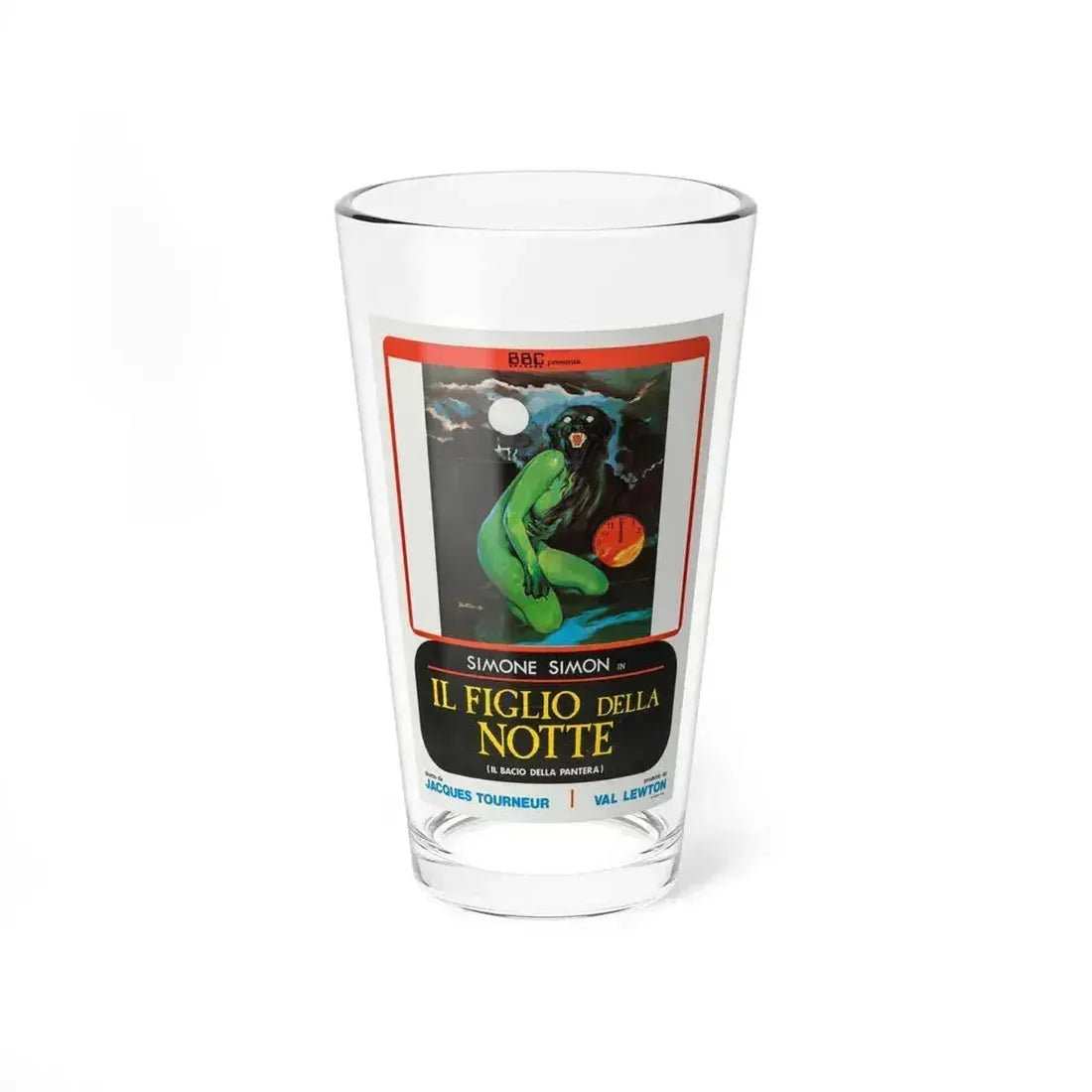CAT PEOPLE (ITALIAN) 1942 Movie Poster - Pint Glass 16oz 16oz - Go Mug Yourself