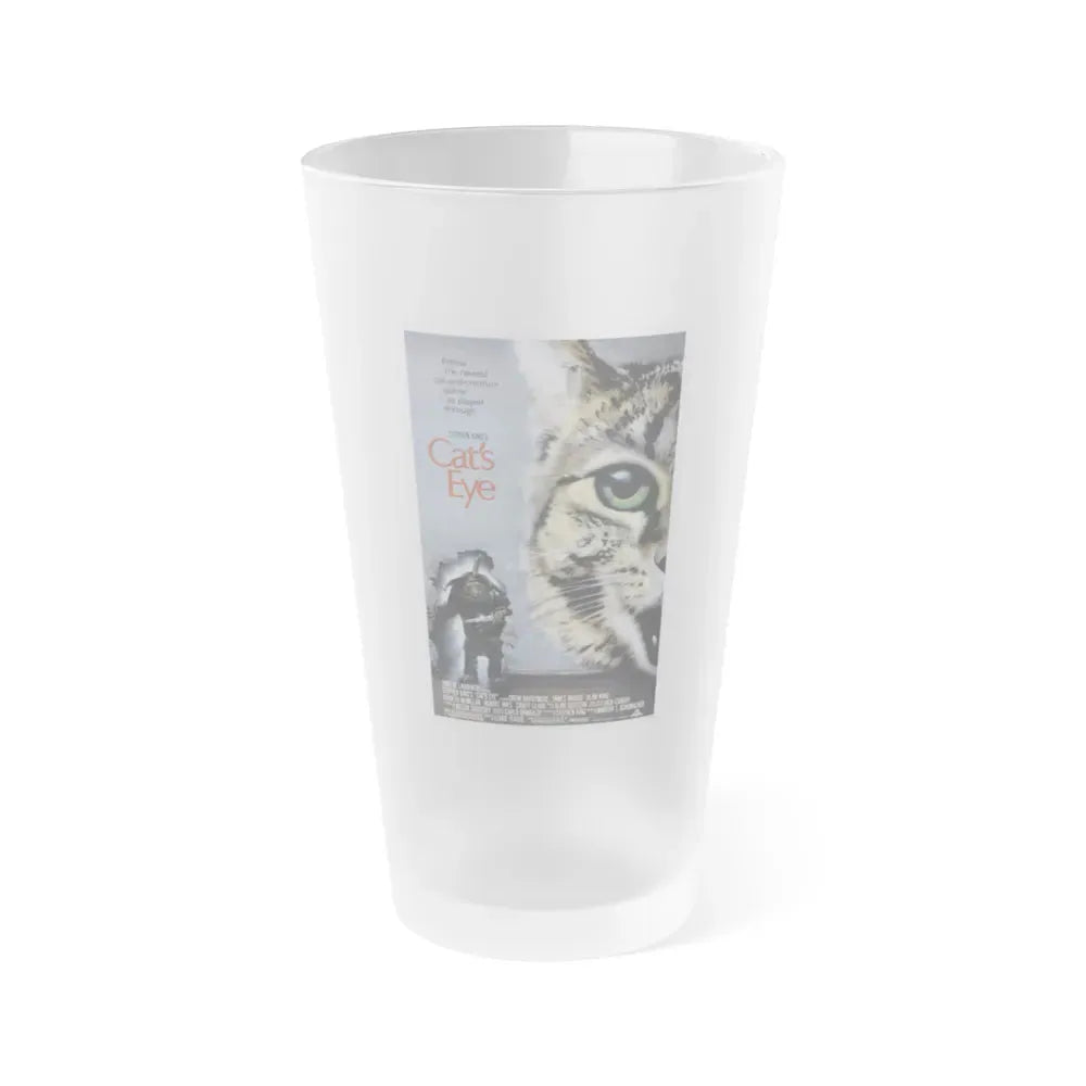 CAT'S EYE 1985 Movie Poster - Frosted Pint Glass 16oz 16oz Frosted - Go Mug Yourself