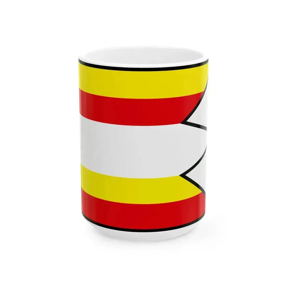 Cataj Senec Flag (Slovakia) White Coffee Mug 15oz - Go Mug Yourself