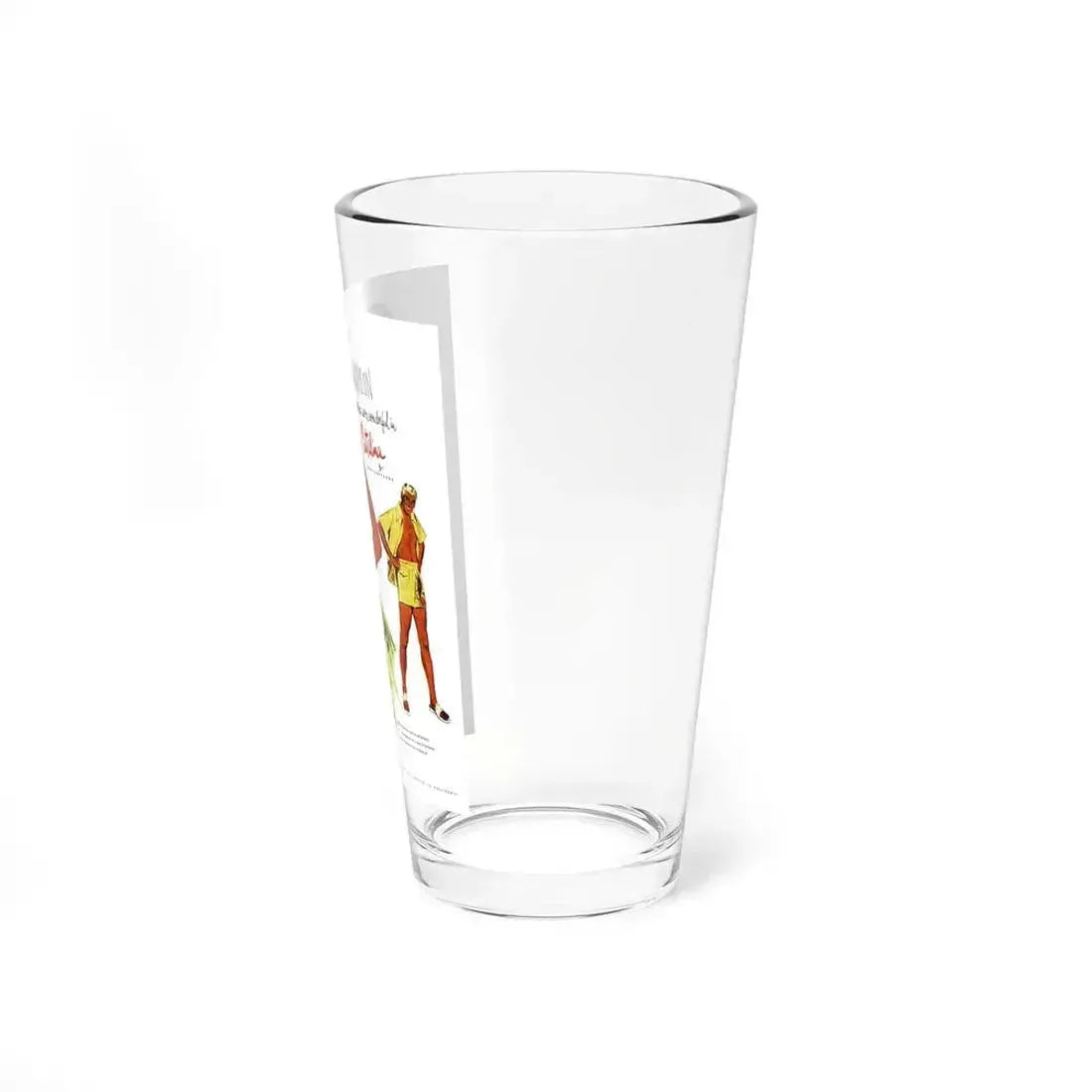 Catalina ad, Harpers Bazaar, January 1950 (Magazine Illustration) Pint Glass 16oz - Go Mug Yourself