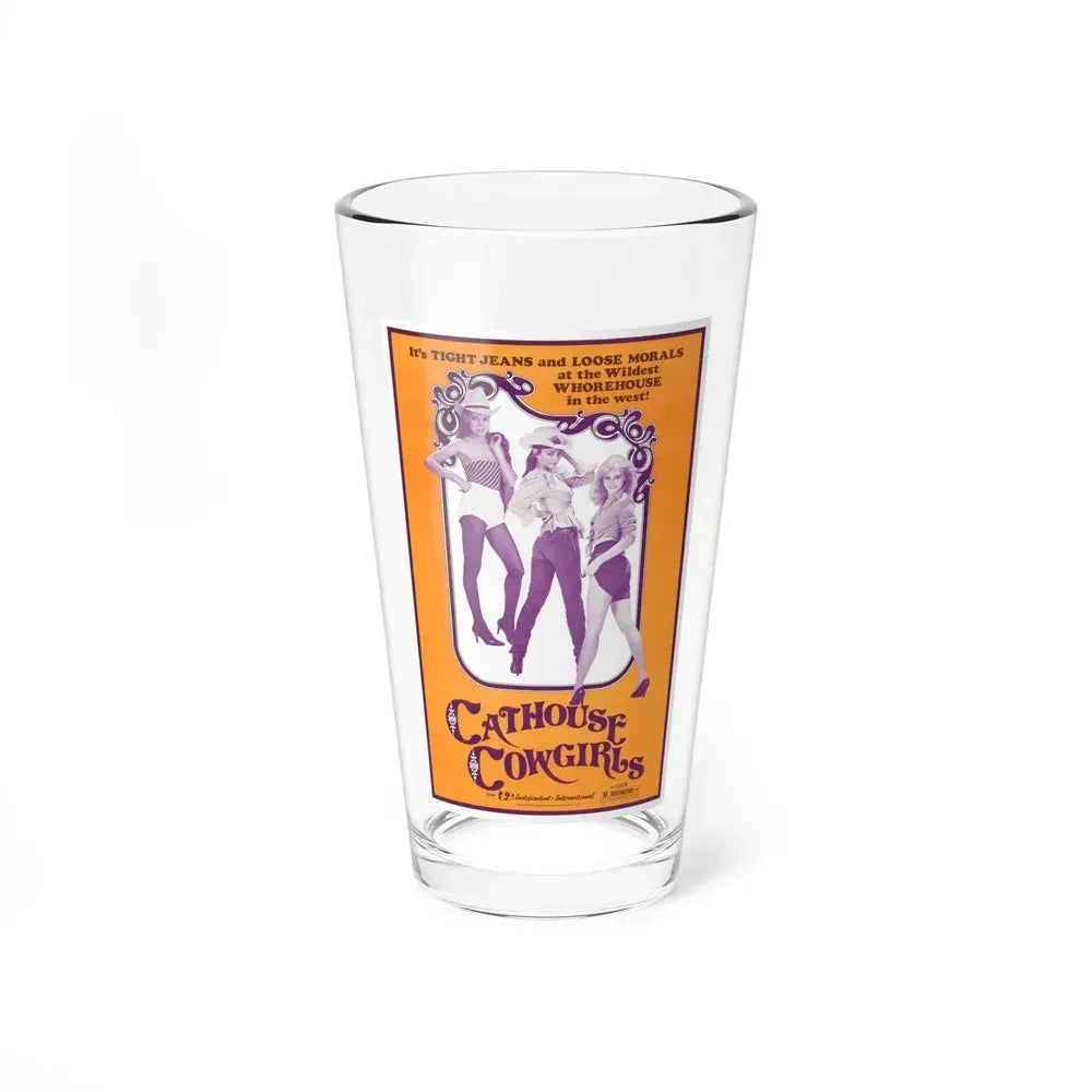 CATHOUSE COWGIRLS (BLAZING STEWARDESSES) 1975 Movie Poster - Pint Glass 16oz 16oz - Go Mug Yourself
