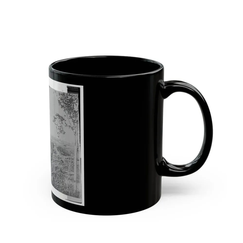 Catlett's Station, Va., Vicinity. Federal Soldiers Rebuilding The Orange & Alexandria Railroad Bridge Over Cedar Run (U.S. Civil War) Black Coffee Mug - Go Mug Yourself