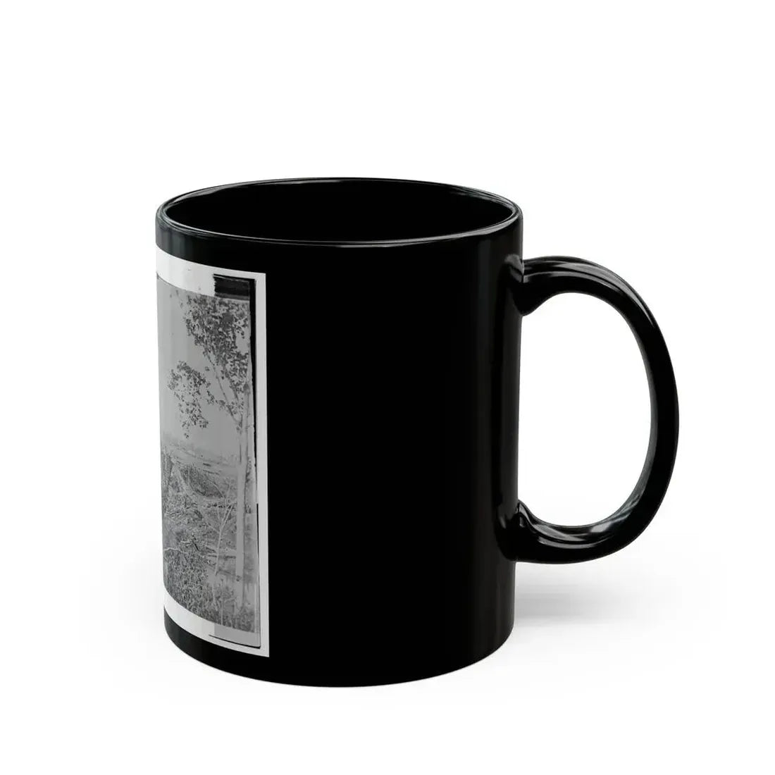 Catlett's Station, Va., Vicinity. Federal Soldiers Rebuilding The Orange & Alexandria Railroad Bridge Over Cedar Run (U.S. Civil War) Black Coffee Mug - Go Mug Yourself