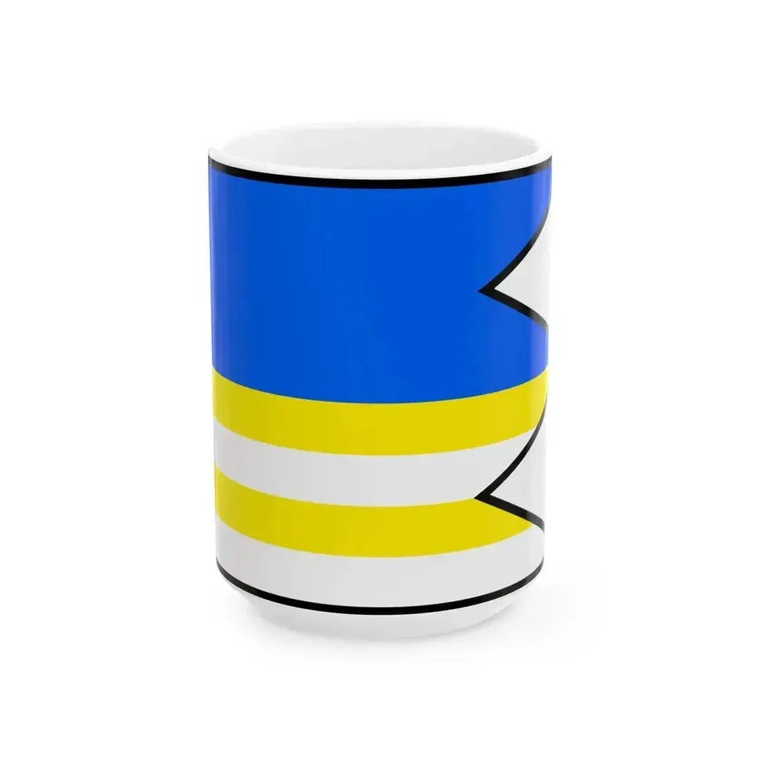 Cavoj Prievidza Flag (Slovakia) White Coffee Mug 15oz - Go Mug Yourself